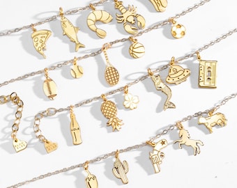 Custom Charm Bracelet - 24k Gold Filled