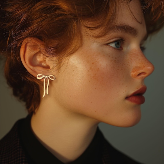 【TATIANA】LOVELY RIBBON BELL EARRING★ピアス★送料無料★2色 TATIANA】(Silver925) Lovely Ribbon Bell Earring ピアス