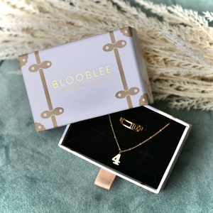 Gold Square Mountain Necklace Travel Wanderlust Jewelry Minimalist Dainty Charm Pendant Nature Jewelry Gold Fill & 925 Silver image 4