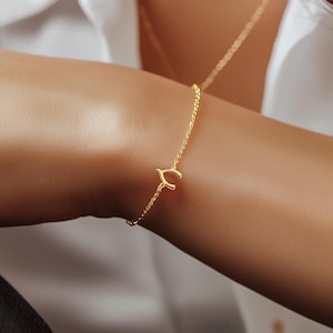 Pulsera de espoleta de oro vermeil de 24 k: amuleto de la suerte ajustable