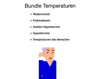 Bundle „Temperaturen“ Pflegenotiz