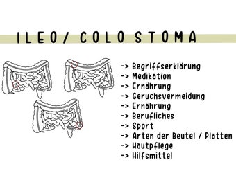 Lernzettel „Ileo/Colostoma“ Pflegenotiz