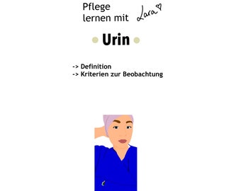 Learning sheet “Urine observation” nursing note