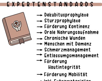 Bundle „Expertenstandards“ Pflegenotiz