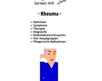 Lernzettel „Rheuma“ Pflegenotiz