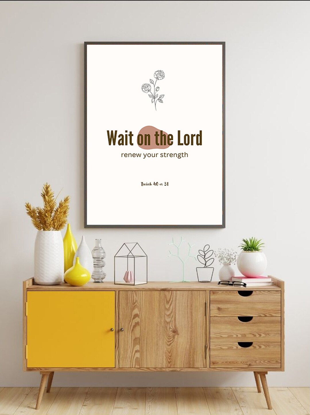Single Piece Bible Verse About Waiting on the Lord in Times of ...
