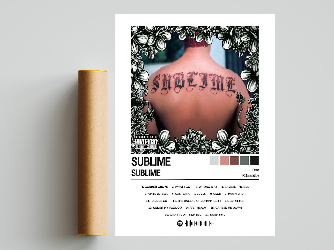 Sublime Poster Sublime Album Poster Album Art Album - Etsy