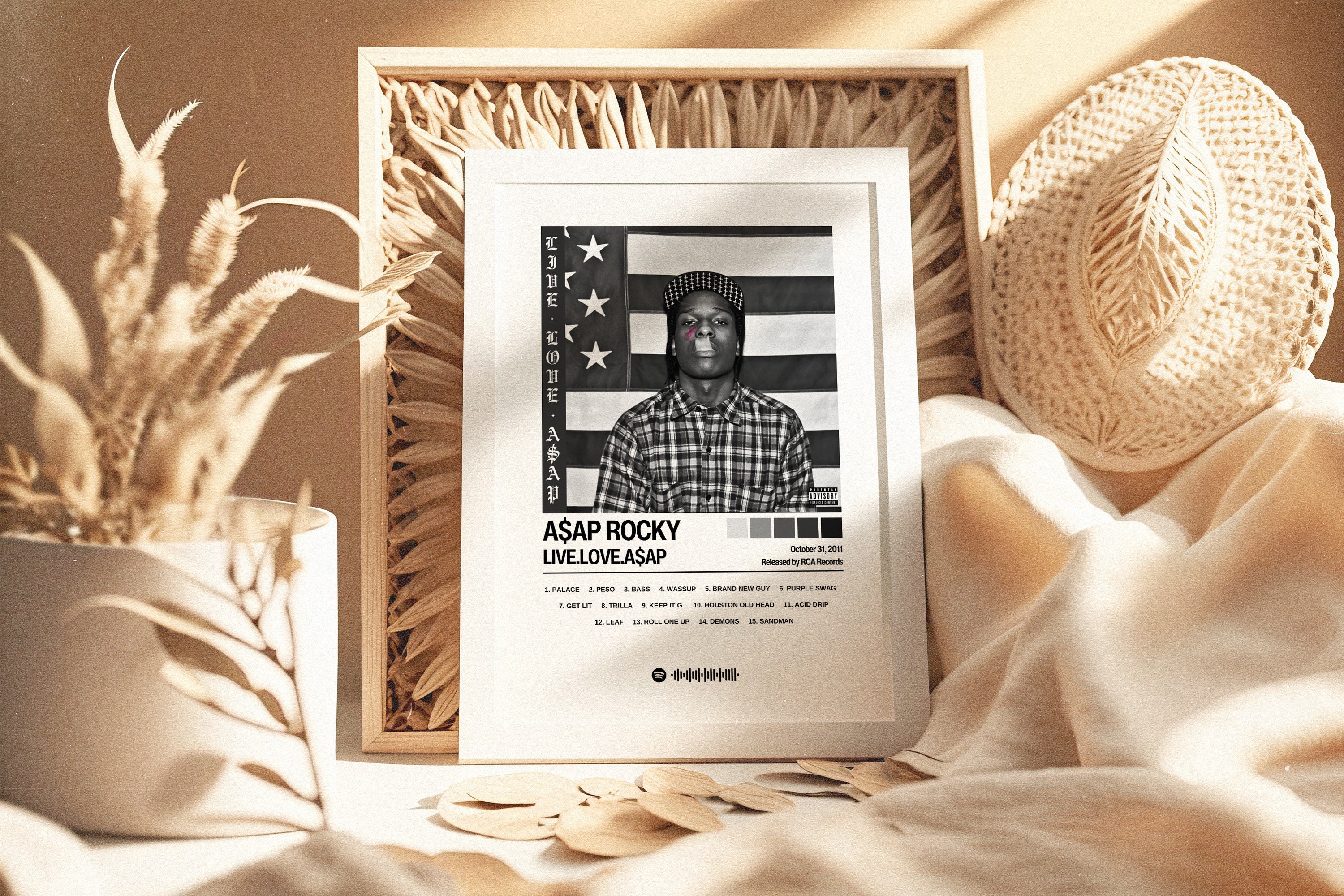 Asap Rocky Poster | Live Love Asap Poster | Album Cover Posters