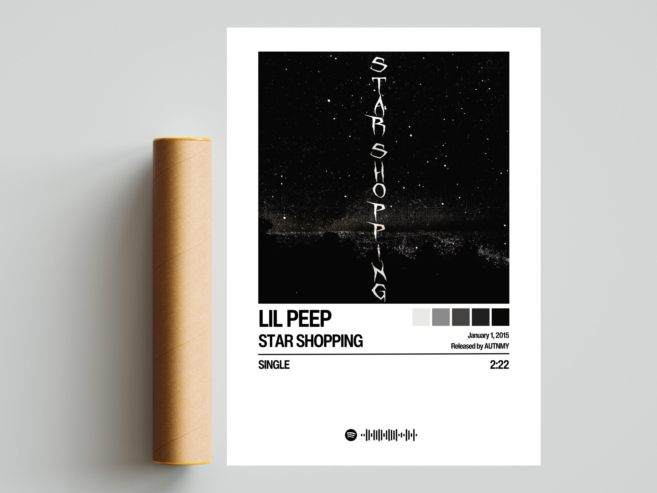 Lil Peep Poster Star Shopping Poster Album Cover Posters sold by Lumen _V SKU 4731904