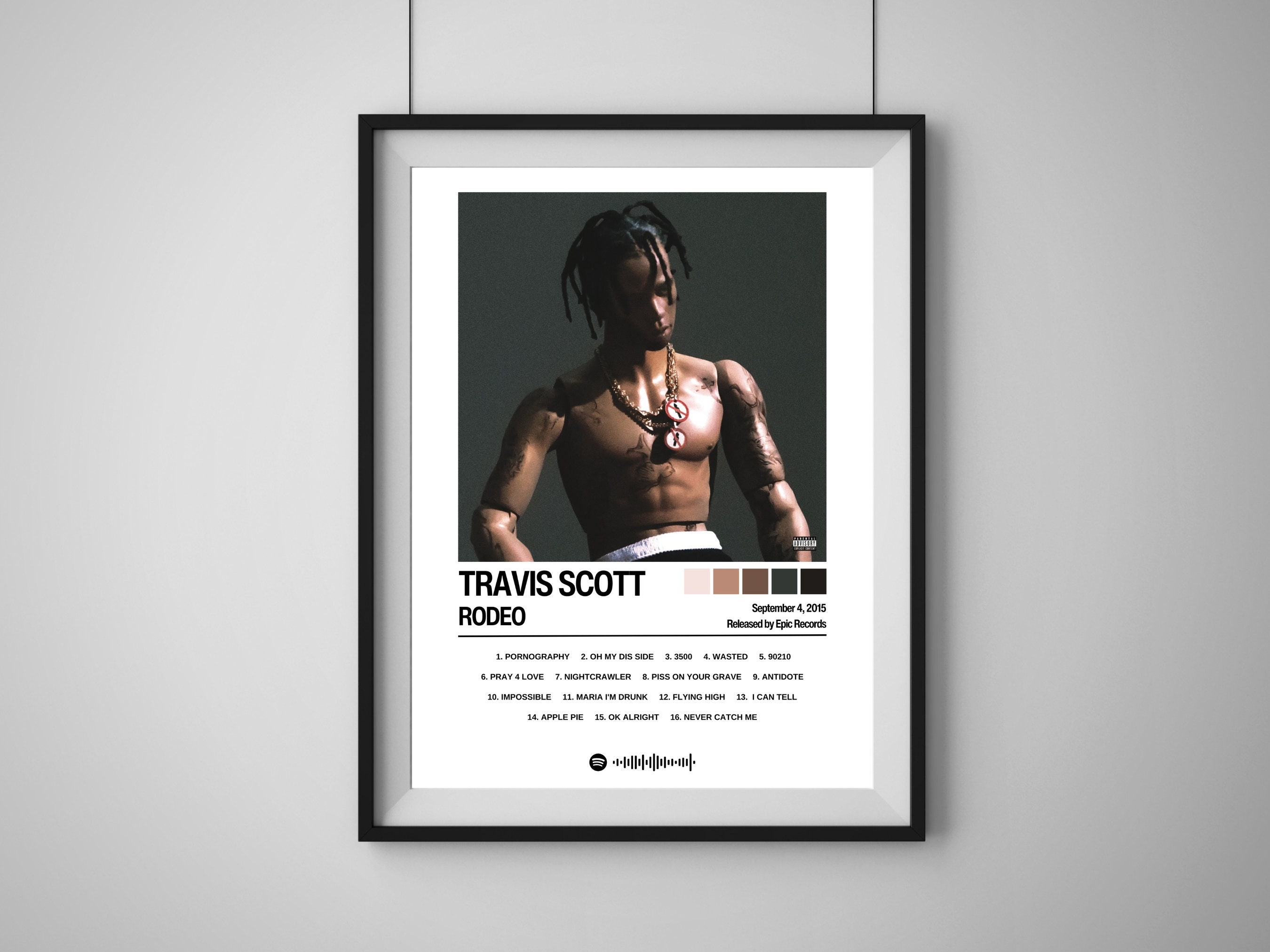 Travis Scott Poster Rodeo Poster Album Art Album Cover Posters Spotify  Poster Choose Your Own Album Poster Music Gift Ideas 