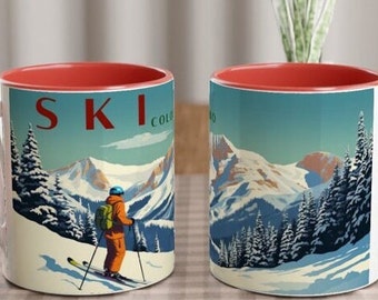 SIP & SCENE - Colorado Collection (White 11oz Ceramic Mug with Color Inside)