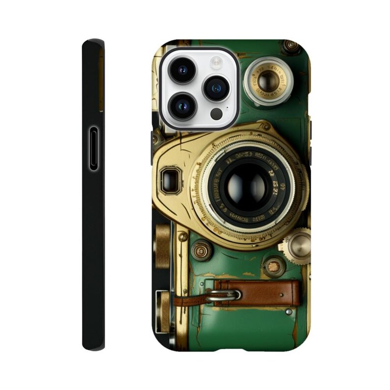 RETRO PHONE Case 2, Étui pour téléphone avec appareil photo, Étui pour téléphone tendance, Appareil photo argentique rétro, Étui pour téléphone avec appareil photo rétro, Étui pour téléphone amusant, Vu à la télévision iPhone 14 Pro Max