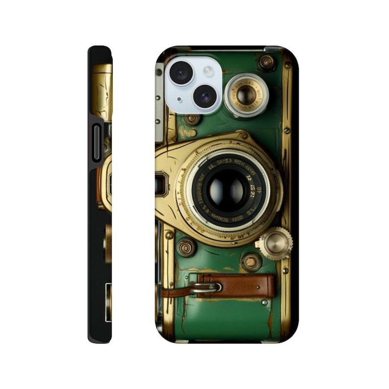 RETRO PHONE Case 2, Étui pour téléphone avec appareil photo, Étui pour téléphone tendance, Appareil photo argentique rétro, Étui pour téléphone avec appareil photo rétro, Étui pour téléphone amusant, Vu à la télévision iPhone 15 Plus