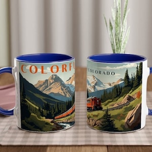 SIP & SCENE - Colorado Collection (White 11oz Ceramic Mug with Color Inside)