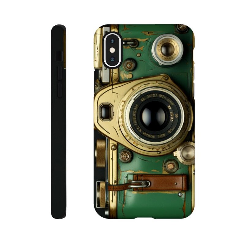 RETRO PHONE Case 2, Étui pour téléphone avec appareil photo, Étui pour téléphone tendance, Appareil photo argentique rétro, Étui pour téléphone avec appareil photo rétro, Étui pour téléphone amusant, Vu à la télévision iPhone X