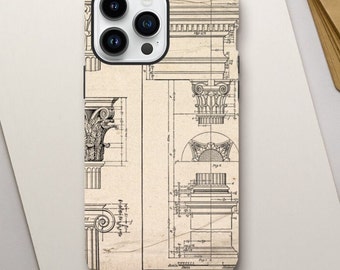 ARCHITECTURE GRECQUE Commandes, coque de portable, architecture, plan, mallette d'ingénieur, index Coque rigide - Architectural Composite 1
