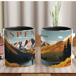SIP & SCENE - Colorado Collection (White 11oz Ceramic Mug with Color Inside)