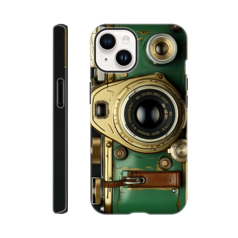 RETRO PHONE Case 2, Étui pour téléphone avec appareil photo, Étui pour téléphone tendance, Appareil photo argentique rétro, Étui pour téléphone avec appareil photo rétro, Étui pour téléphone amusant, Vu à la télévision iPhone 14