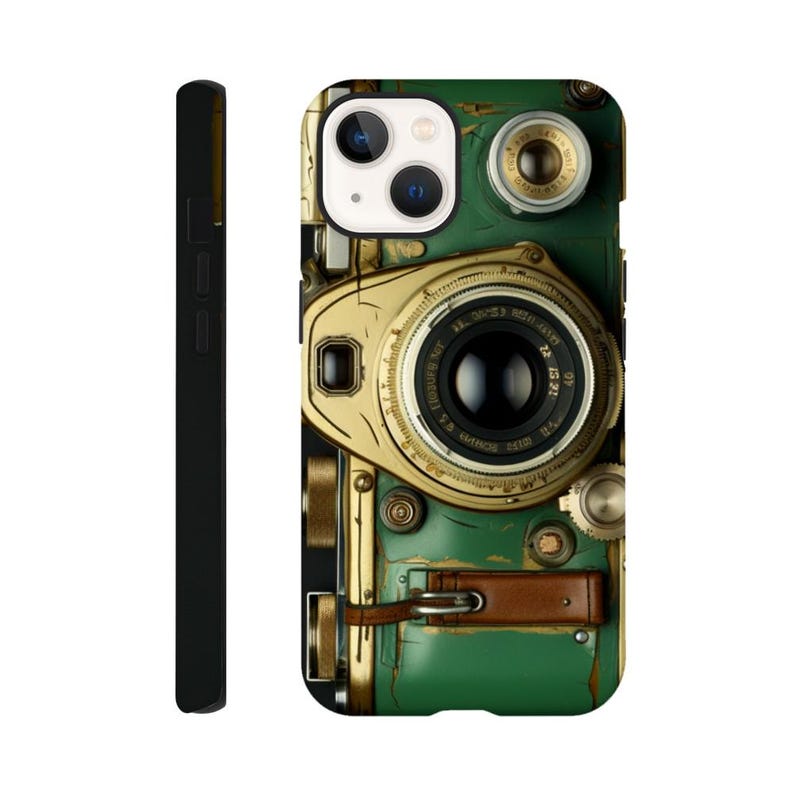 RETRO PHONE Case 2, Étui pour téléphone avec appareil photo, Étui pour téléphone tendance, Appareil photo argentique rétro, Étui pour téléphone avec appareil photo rétro, Étui pour téléphone amusant, Vu à la télévision iPhone 13