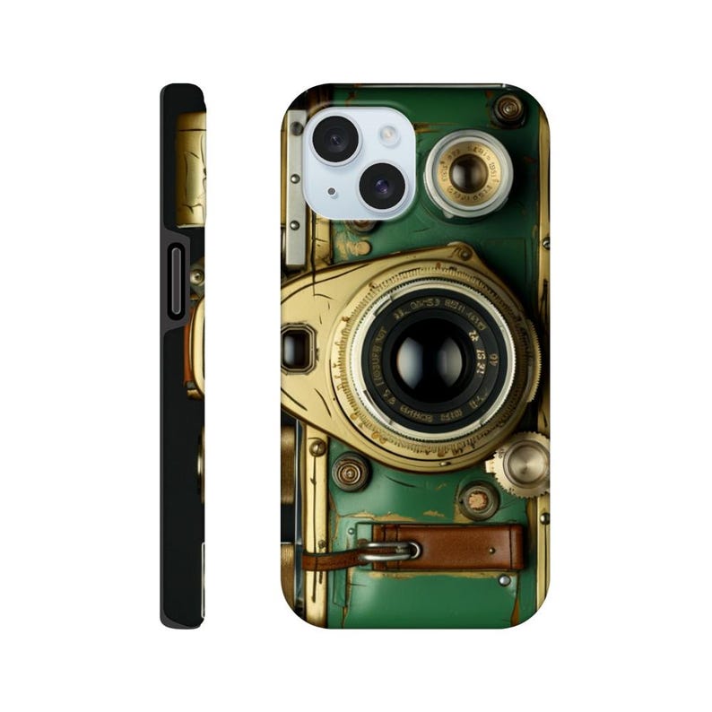 RETRO PHONE Case 2, Étui pour téléphone avec appareil photo, Étui pour téléphone tendance, Appareil photo argentique rétro, Étui pour téléphone avec appareil photo rétro, Étui pour téléphone amusant, Vu à la télévision iPhone 15