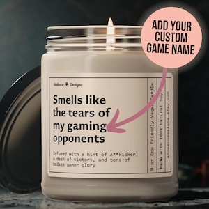 Funny Gaming Candle for Gamer Gift for video game themed gift video game wedding gift gaming gift for women decor gaming anniversary gift