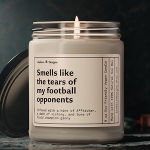 Football Candle senior football gifts for boys football gifts for senior night gift for football champion football milestone football awards