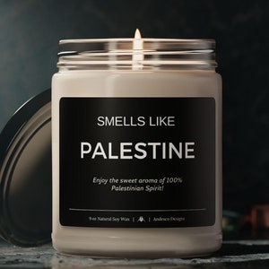 Palestine Candle Gift for Palestinian Friend Palestine gift for men women Palestine Themed Gifts Palestine Decor Palestinian gifts Christmas