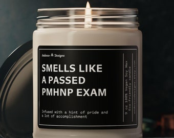 Pmhnp passed exam candle Gift for passing the pmhnp gifts for new Psych Nurse Gift Psychiatric Mental Health Nurse Practitioner Gift ideas