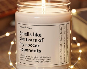 Funny Candle for Soccer player gift idea Senior Soccer Gifts for girls Soccer Senior Gifts for girls Soccer Merch customizable soccer gifts