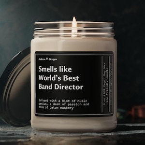 Band Director Candle Gifts for Band Director Gifts for Band Conductor gift Music Conductor Gift Orchestra Conductor Gift Choir Director Gift