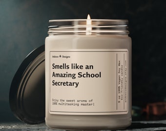 Duftet nach einer wunderbaren Kerze für Schule Sekretärin Geschenk für Schule Sekretärin Kerze für Schule Sekretärin Büro Schulleiterin Sekretärin Geschenk