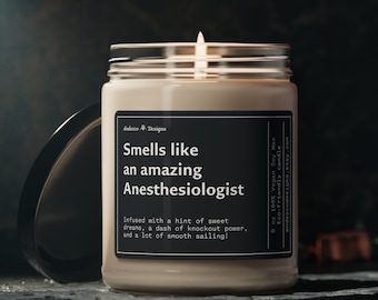 Funny Anesthesiologist Gifts for Anesthesiologist Candle Retirement Anesthesiologist Gift for Anesthesiologist Funny Anesthesia gift Candle