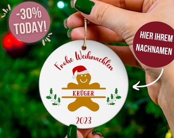 Personalized Frohe Weihnachten Ornament Fröhe weihnachten Ornament  fröhliche weihnachten Ornament fröhliche weihnacht Deutsch ornament