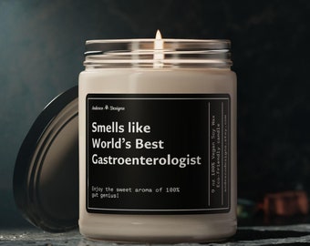 Personalized Gastroenterologist Candle Gift for Gastroenterologist gifts for men women Gastroenterology gifts GI doctor gifts GI specialist