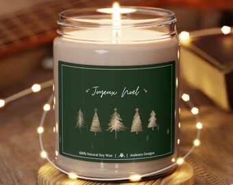French Christmas Magic: Joyeux Noël Candle - A Fragrant Celebration!
