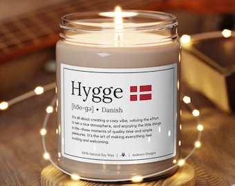Hygge Candle Hygge Definition gift for Danish gifts Hygge concept Hygge Meaning  Scandinavian gift for Danish Christmas Gifts hygge gift