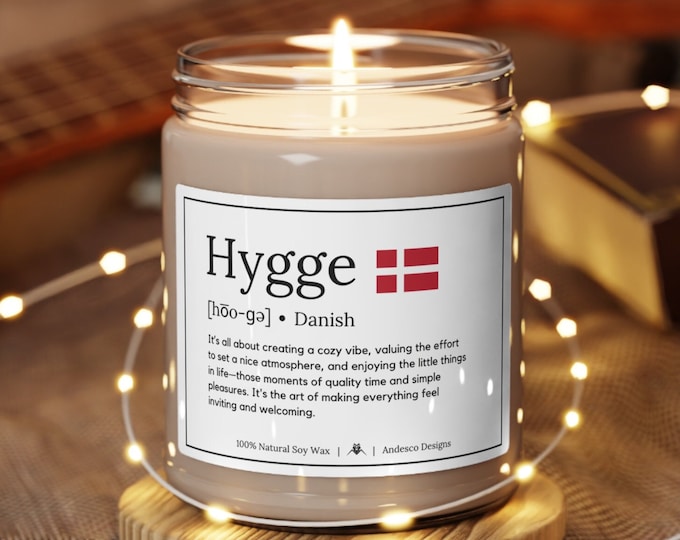 Hygge Candle Hygge Definition gift for Danish gifts Hygge concept Hygge Meaning  Scandinavian gift for Danish Christmas Gifts hygge gift