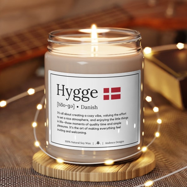 Hygge Candle Hygge Definition gift for Danish gifts Hygge concept Hygge Meaning  Scandinavian gift for Danish Christmas Gifts hygge gift