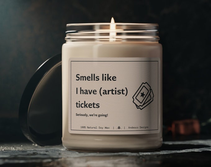Personalized Concert tickets surprise gift candle Concert Tickets Gift concert surprise concert tickets as gift concert tickets candle gift