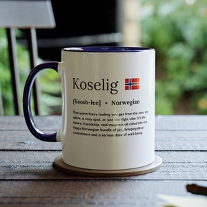 Koselig Definition Mug Proud norwegian mug Norwegian Flag Mug Norwegian Mugs Norway Gifts for Men Norway Norwegian gifts for him Norway Cup