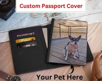 Custom Dog Passport Cover Personalized Pet Passport Cover Dog Related Travel gift Dog Mom Custom Travel Gift for dog lovers passport cover