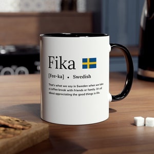 Sweden gift for Men Swedish Fika Mug Swedish gift for Men gift for Swedish Guy Sweden Mug for him Fika Swedish gifts for him gifts for dad