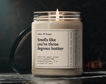 PHD Graduation Gift for her Doctorate gifts for women Phd gift idea Doctorate grad gifts Doctoral graduate gift doctorate degree candle