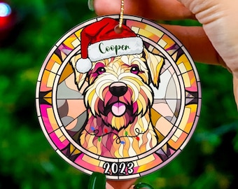 Personalized Soft Coated Wheaten Terrier Ornament Wheaton Terrier Ornament Wheaten Terrier Christmas Soft Coated Wheaton Terrier Ornament