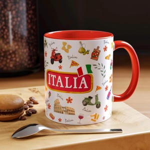 Italia mug Italia Mug Italy coffee mug Italy flag mug Italy Traveller Italy lover gift for Italian Italy gift Italy souvenir Italy Lemons