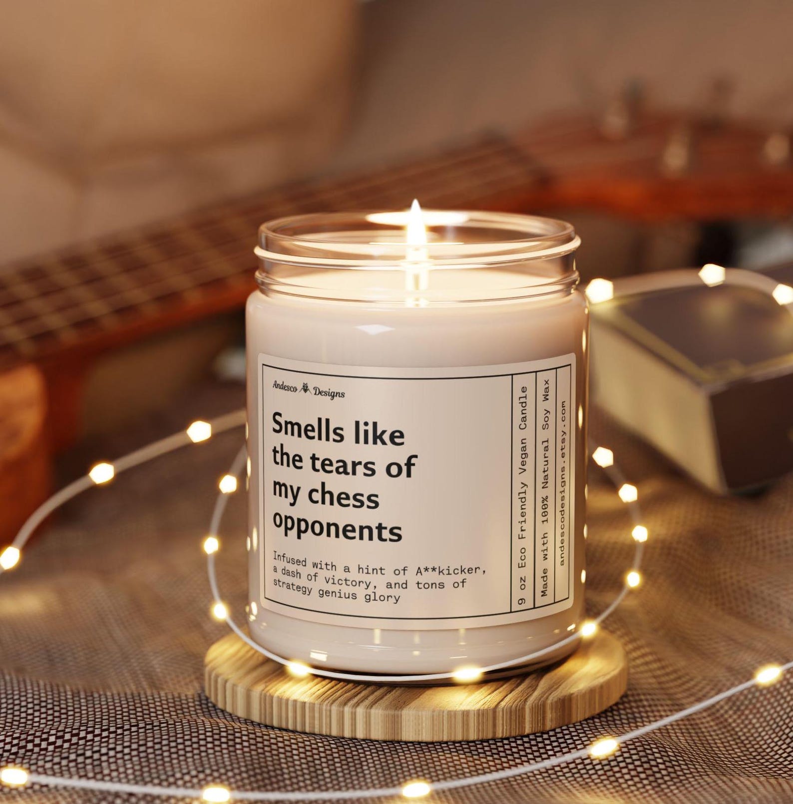 Bougie "Chess Tears" - alternate view