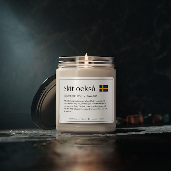Funny Sweden Candle Funny Sweden Gifts for Swedish Friend Skit