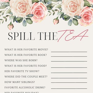 Bridal Shower Game