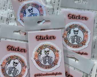 Introvert Stickers, Anxiety Stickers, Coquette Booktok Decals, Cute Book Lover Sticker
