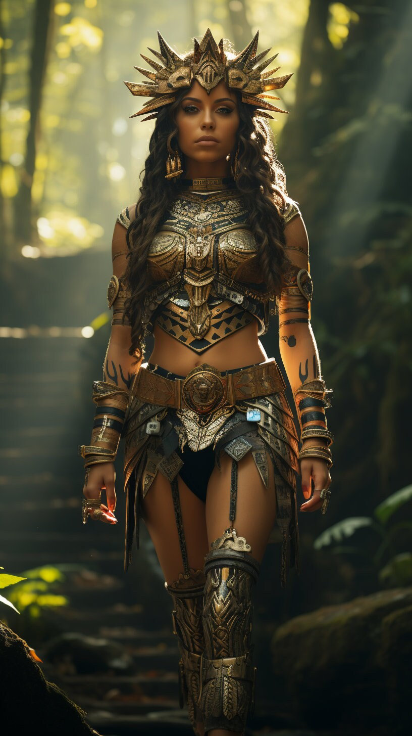 8PACK Aztec Empire Aztec Princess Warrior 31 Aztec Woman Portrait